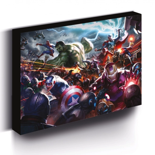 Leuchtbild 30x40 cm mit Marvel Motiv