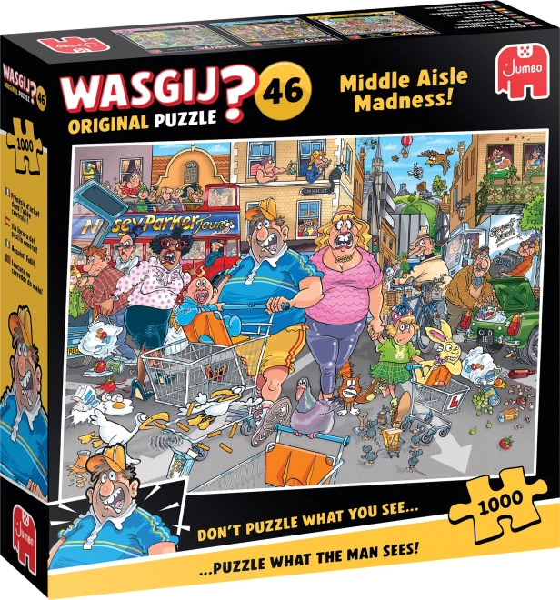 Jumbo Puzzle Wasgij: Wahnsinn der mittleren Gasse 1000 Teile