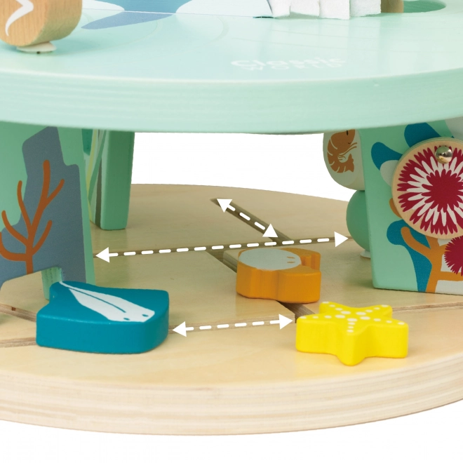 Holzlabyrinth-Spielzeug Meereswelt für Kinder ab 18 Monaten