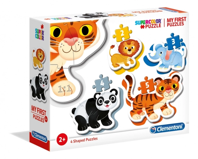 Erste Safari-Puzzles 4-in-1 für Kinder
