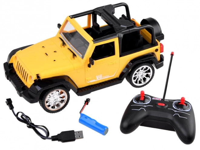Fernbedienbares Geländewagen für Kinder – Gelb