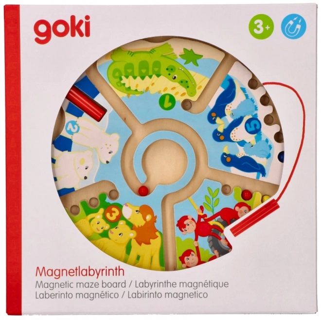 Magnetisches Labyrinth Tiere und Zahlen