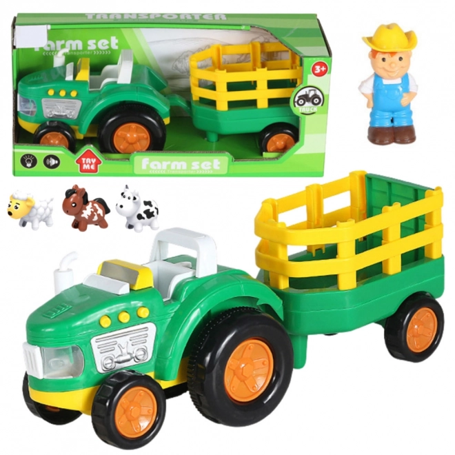 Bauernhof-Spielset mit Traktor und Tieren