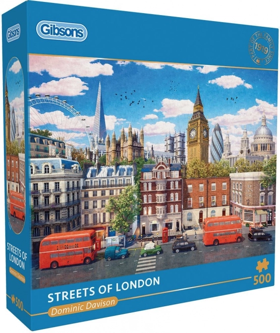 Puzzles Londons Straßen 500 Teile von GIBSONS