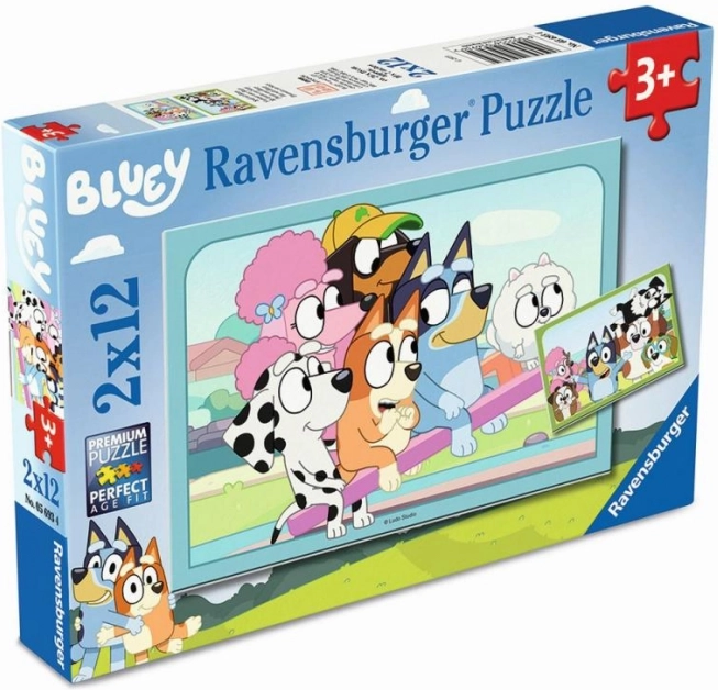 Bluey Ravensburger Puzzle auf dem Spielplatz
