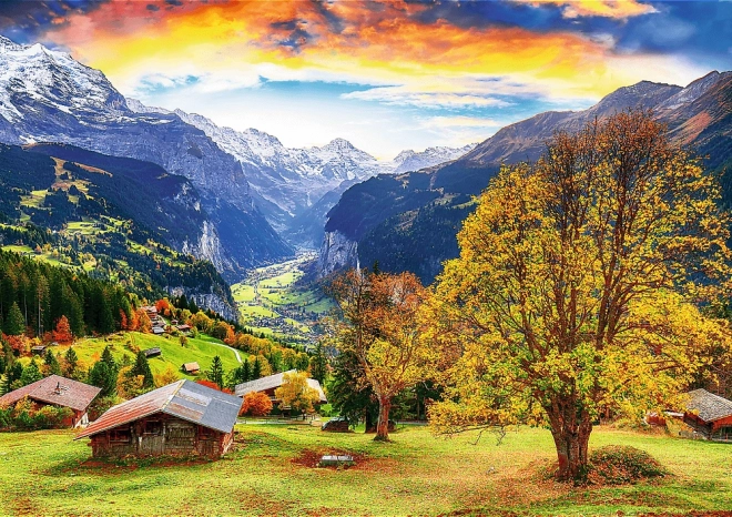 Puzzle 1000 Teile Malerisches alpines Dorf