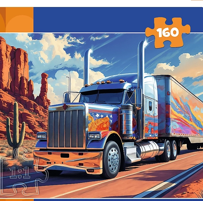 Puzzle LKW auf der Straße 160 Teile