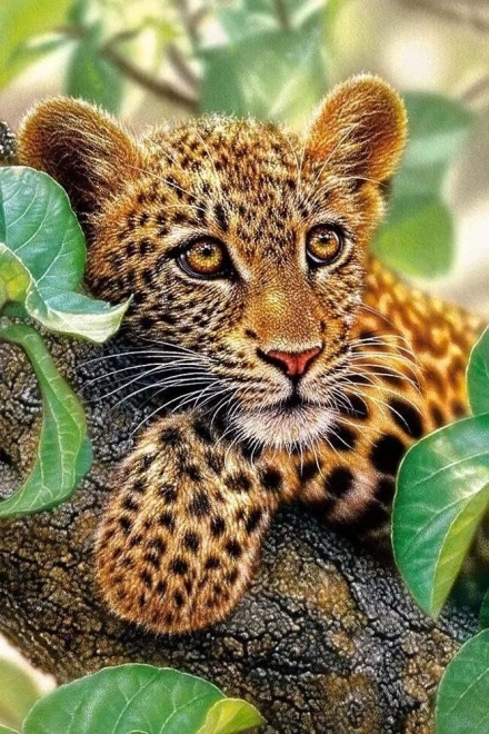 Diamantmalerei Leopard 30x40cm