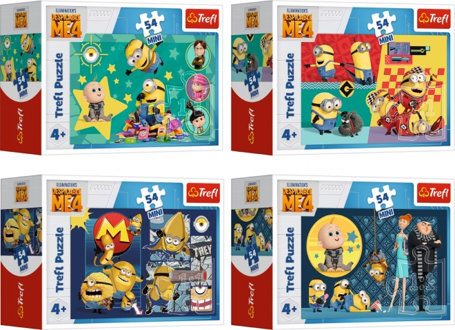 Trefl Puzzle Ich Einfach Unverbesserlich 4 Mit Minions Spaß 54 Teile