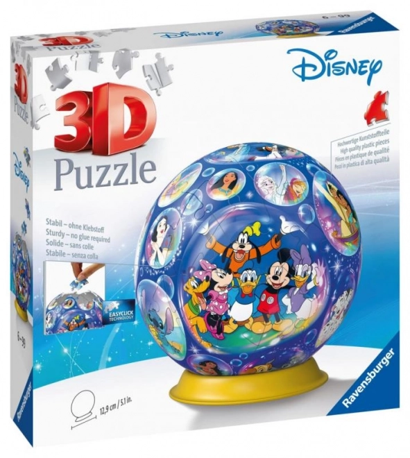 Disney Puzzle-Ball 72 Teile - 100 Jahre Jubiläum