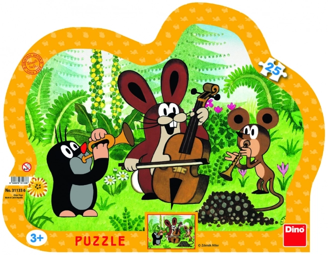 Dino Puzzle Der Kleine Maulwurf Musiker 25 Teile