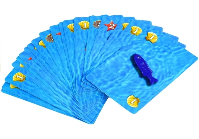 Karten und bunte Fische: spielerisch lernen