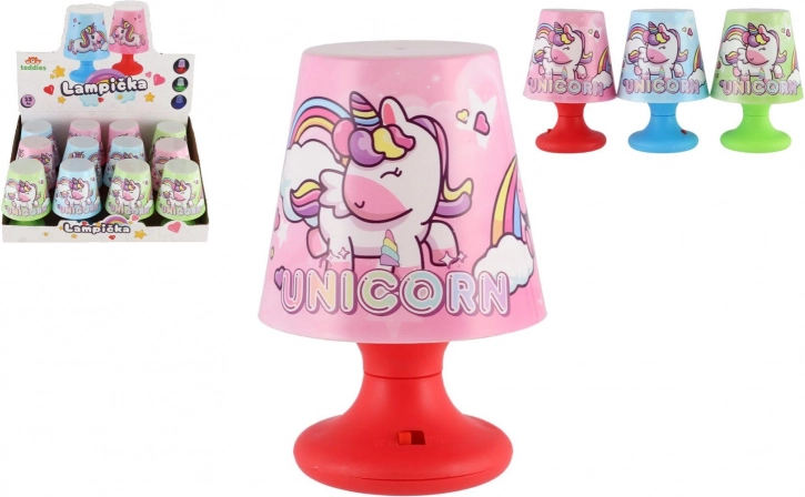 Kinder-Mini-Tischlampe mit Einhorn, batteriebetrieben, 8 × 11 cm, 3 Farben