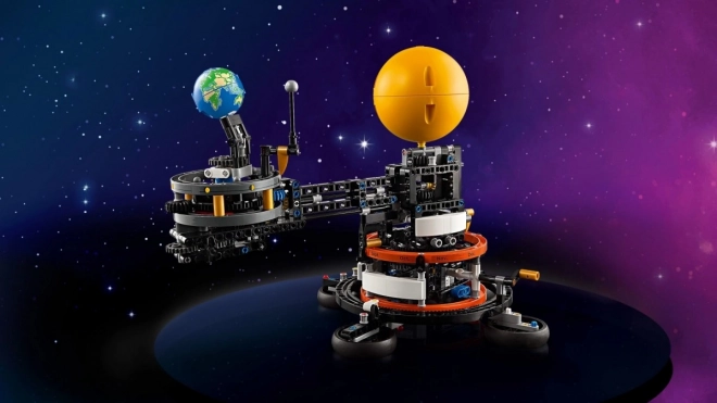 Lego Technic Erde und Mond auf der Umlaufbahn