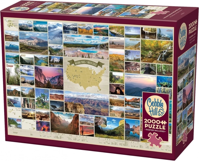 Puzzle Nationalparks USA 2000 Teile