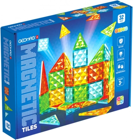 Geomag Magnetische Baukacheln Gems Set