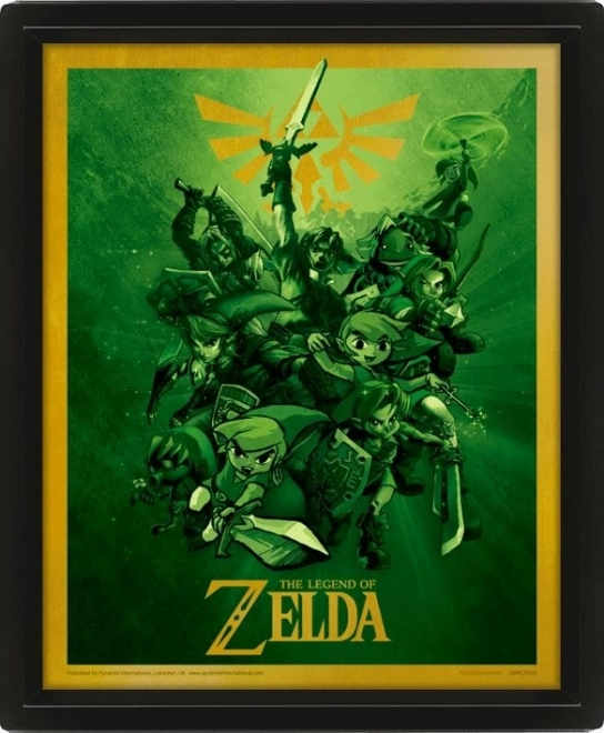 Zelda 3D Bild mit lentikulardruck