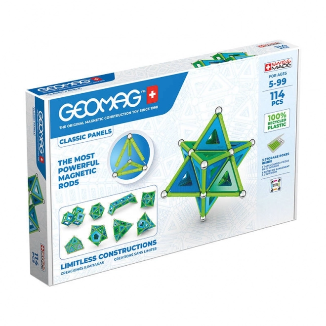 Geomag Klassische Magnetbausteine aus recyceltem Material 114 Teile