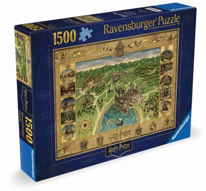 Ravensburger Puzzle Hogwarts Karte 1500 Teile