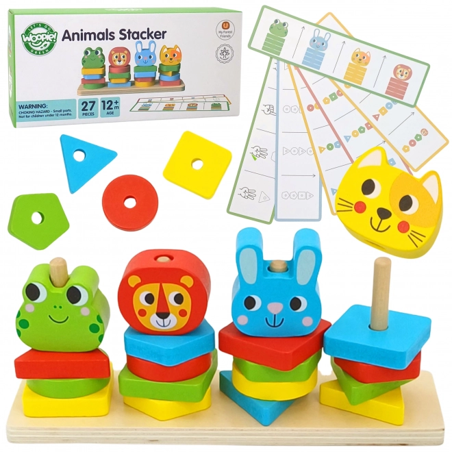 Montessori Tier Pyramide Spielset für Kinder