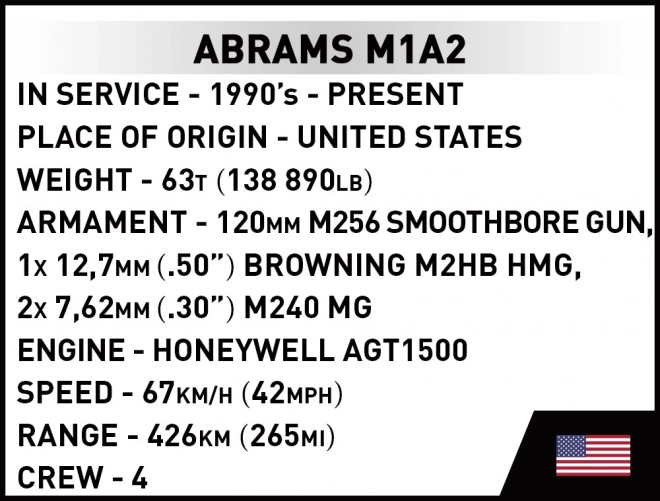 Cobi Konstruktionsset Abrams M1A2