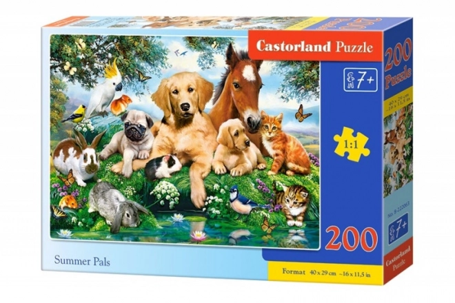 Puzzle 200 Teile Sommerfreunde