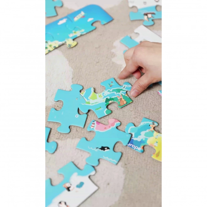 Kinderpuzzle Weltkarte von Classic World