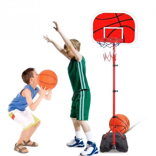 Kinder-Basketballkorb mit verstellbarer Höhe und Pumpe