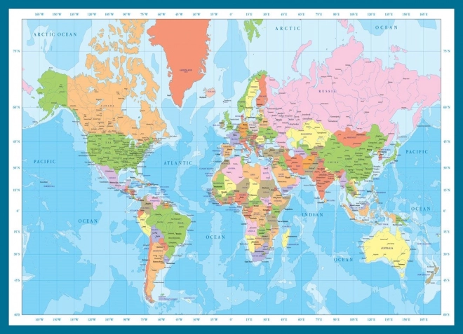 Eurographics Puzzle Weltkarte 1000 Teile