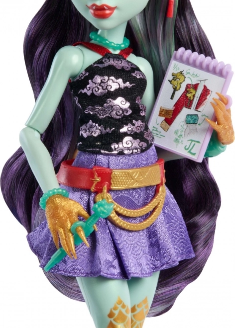 Monster High Puppe Jinafire Long mit Haustier