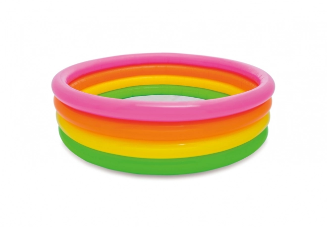 Bunter aufblasbarer Regenbogen-Pool