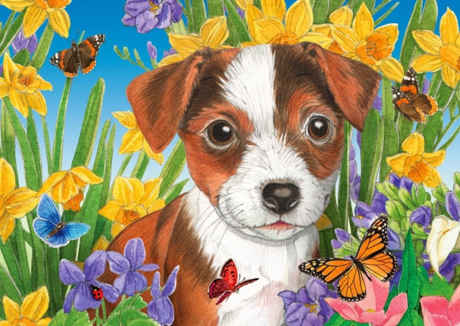 Enjoy puzzle Welpen im Garten 1000 Teile