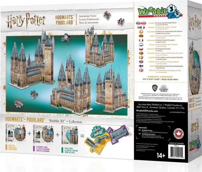 Wrebbit 3D Puzzle Harry Potter: Astronomieturm