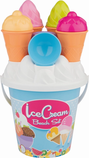 Eiscreme Sandspielzeug Set - Mittel, Blau