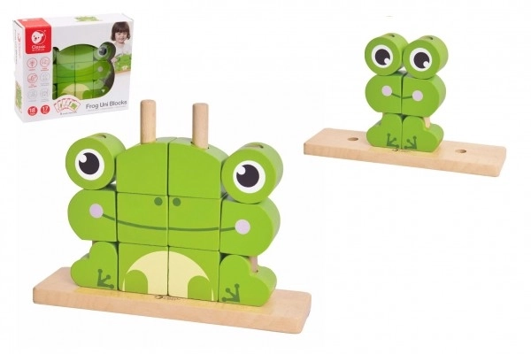 Holzpuzzle Frosch 17-teilig