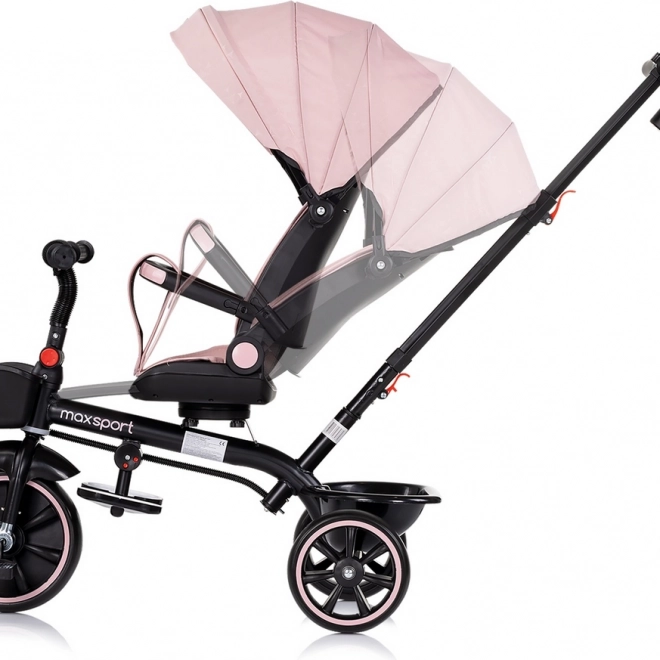Chipolino Dreirad mit Verdeck Max Sport 2v1 rosa