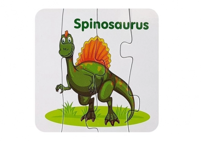 Bildungspuzzle mit Dinosauriern auf Englisch