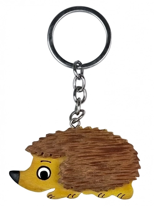 Kinder Holzschlüsselanhänger großer Igel