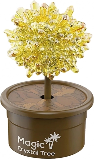 Visuell bezaubernder goldener Kristallbaum