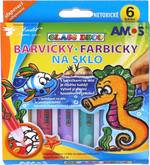 Fensterfarben 6 Stk/10,5 ml