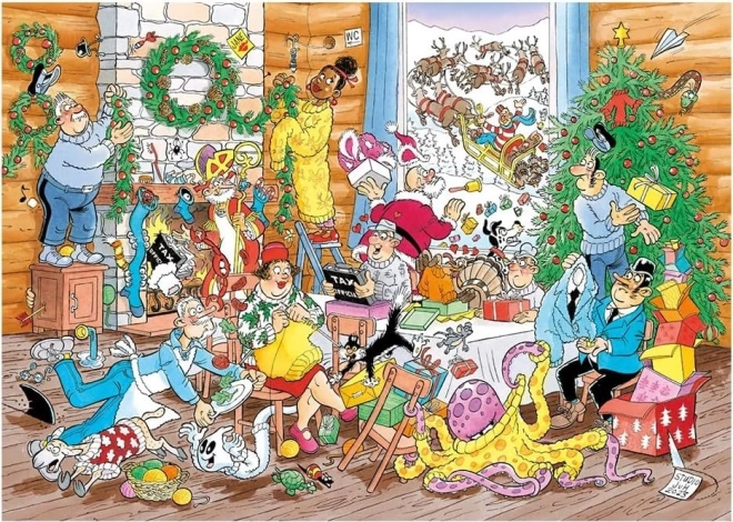 Weihnachtspuzzle von Jan van Haasteren - 500 Teile