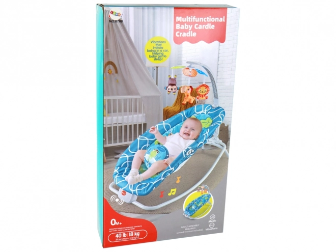 2-in-1 Baby Schaukel- und Ruhesitz mit Musik und Vibrationen