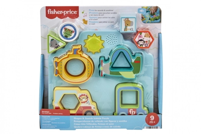 Fisher-Price Puzzlespiel Fahrzeuge und Formen - Lichter und Geräusche