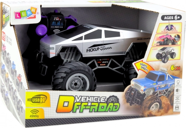 Ferngesteuertes Off-Road-Geländefahrzeug 1:16 silber