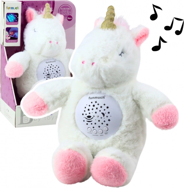 Plüsch Einhorn mit Projektor und Melodien
