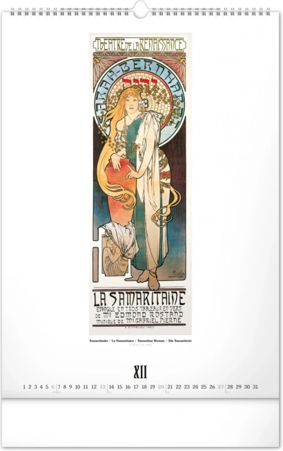 Wandkalender Alfons Mucha 2026