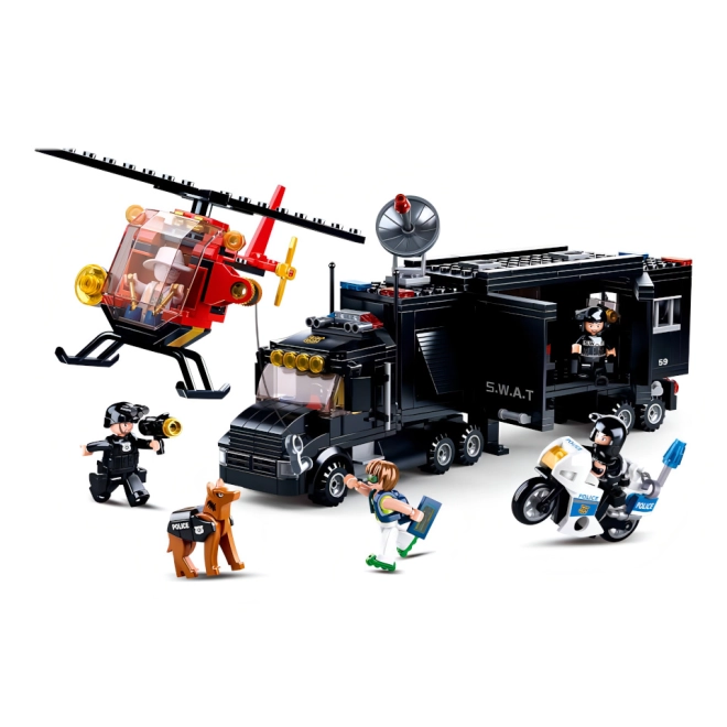 Große mobile SWAT-Einsatzzentrale