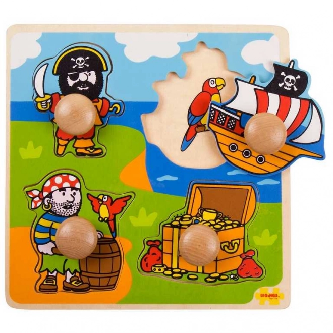 Bigjigs Toys Einlegepuzzle Piraten