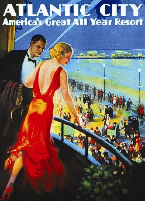 Eurographics Puzzle: Atlantic City Reiseplakat 1000 Teile