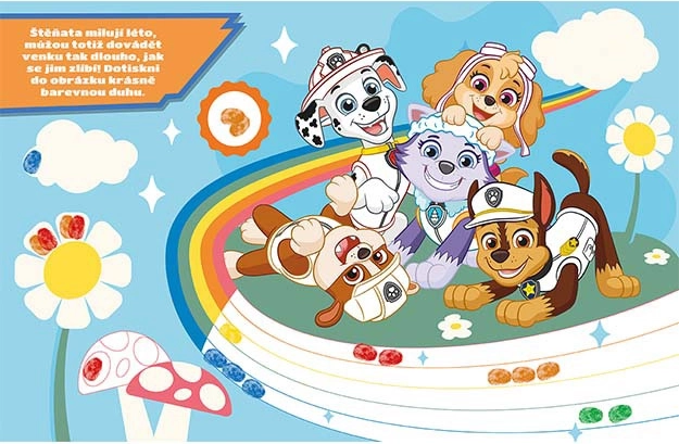 Kreativset Bunte Fingerabdrücke Paw Patrol